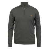 Laksen Norfolk Zip-neck Strik - Herre - Loden Green