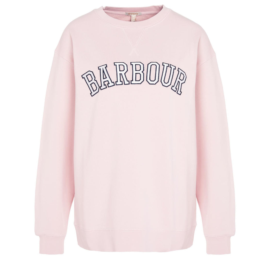 Barbour Northumberland Sweatshirt - Dame - Shell Pink