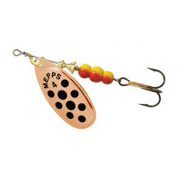 Mepps Aglia Decoree Spinner - Copper/Black Dots