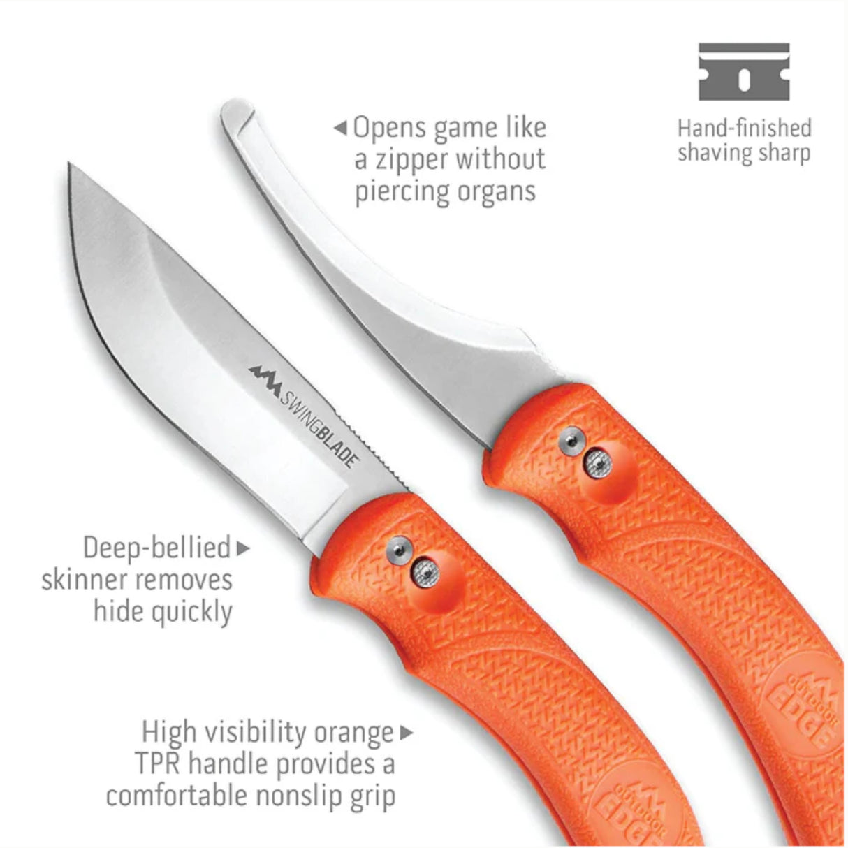 Outdoor Edge SwingBlade Jagtkniv - Orange