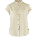 Fjällräven Övik Hemp Shirt SS W - Dameskjorte - Chalk White