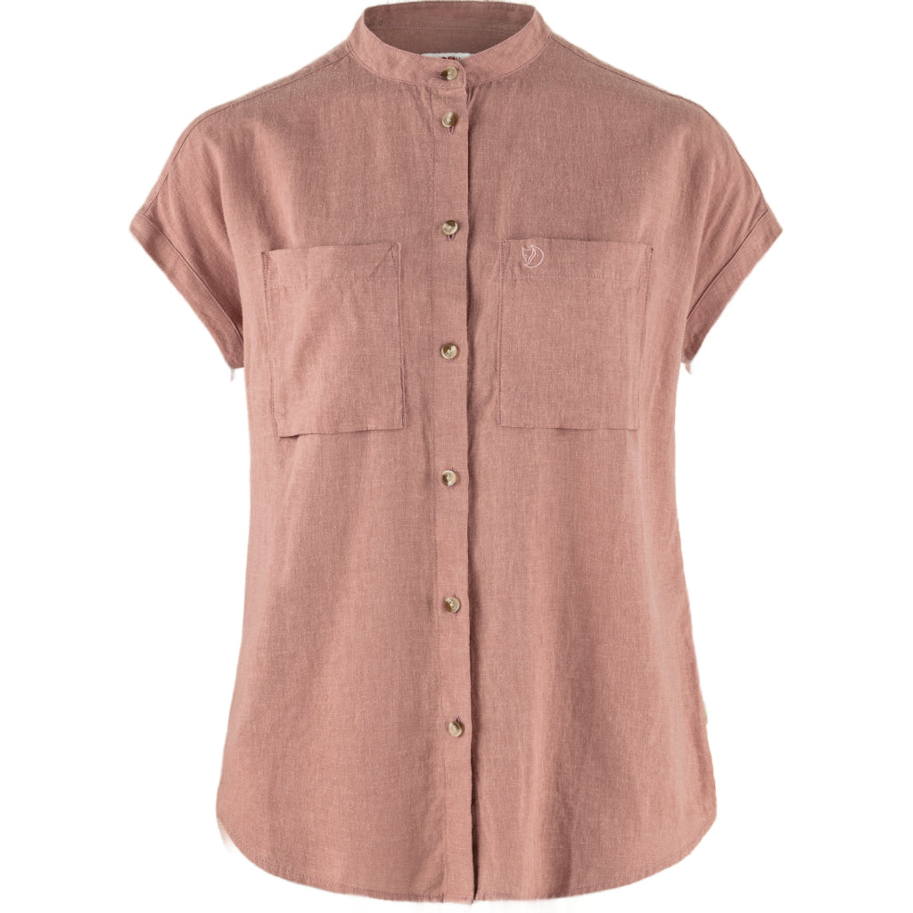 Fjällräven Övik Hemp Shirt SS W - Dameskjorte - Dusty Rose