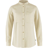 Fjällräven Övik Hemp Shirt LS W - Dameskjorte - Chalk White