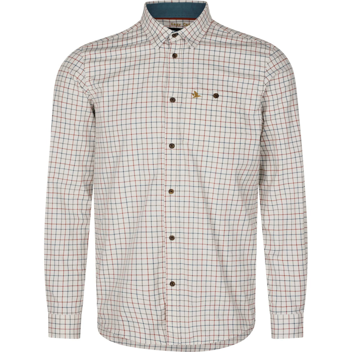 Seeland Oxford Skydeskjorte - Herre - Grape Leaf/Terracotta Check