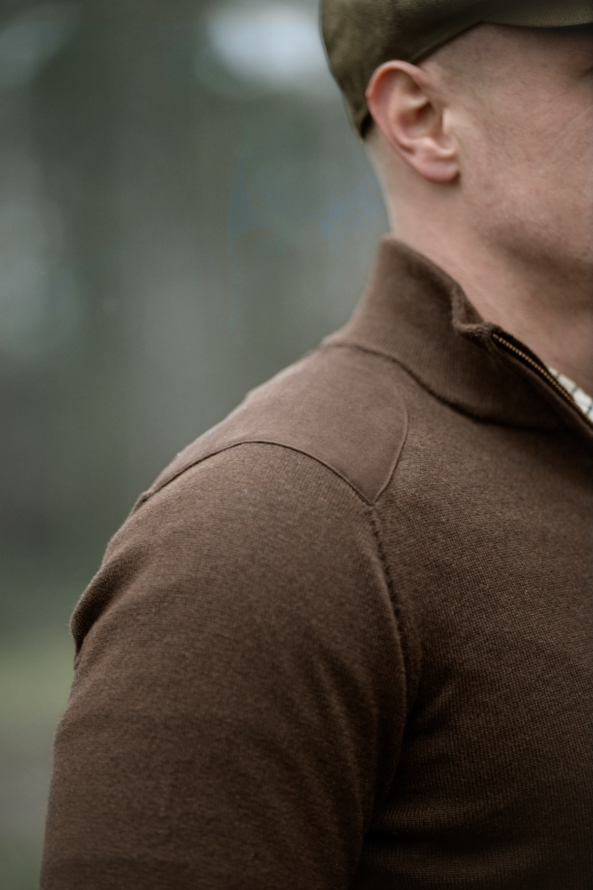 Seeland Pine Half Zip Sweater - Herre - Dark Brown