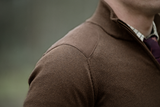 Seeland Pine Half Zip Sweater - Herre - Dark Brown