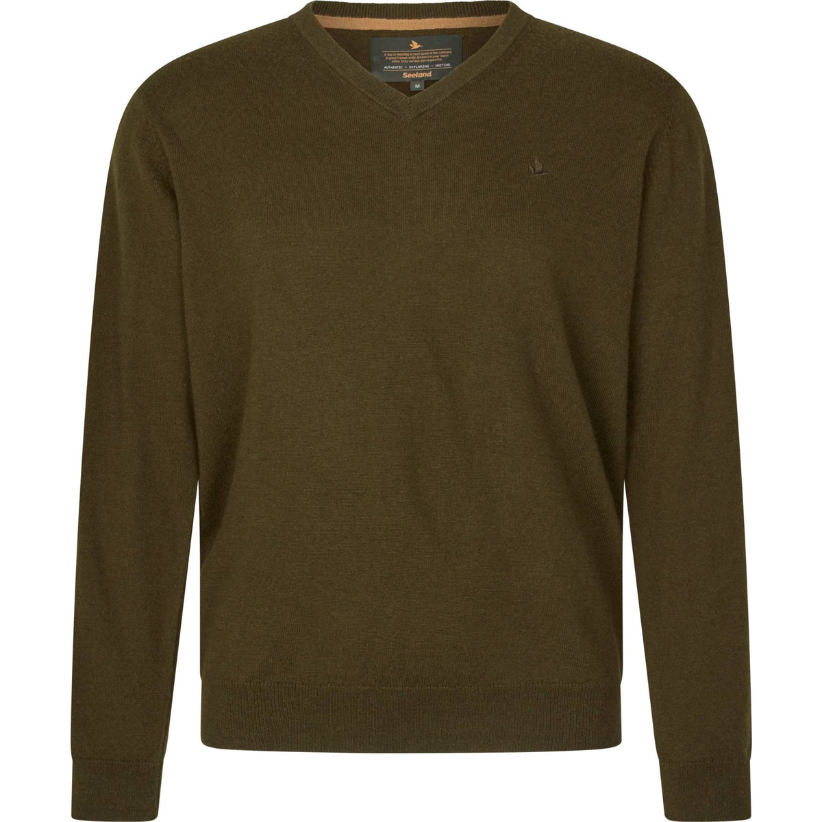 Seeland Pine V-Neck Pullover - Herre - Light Pine