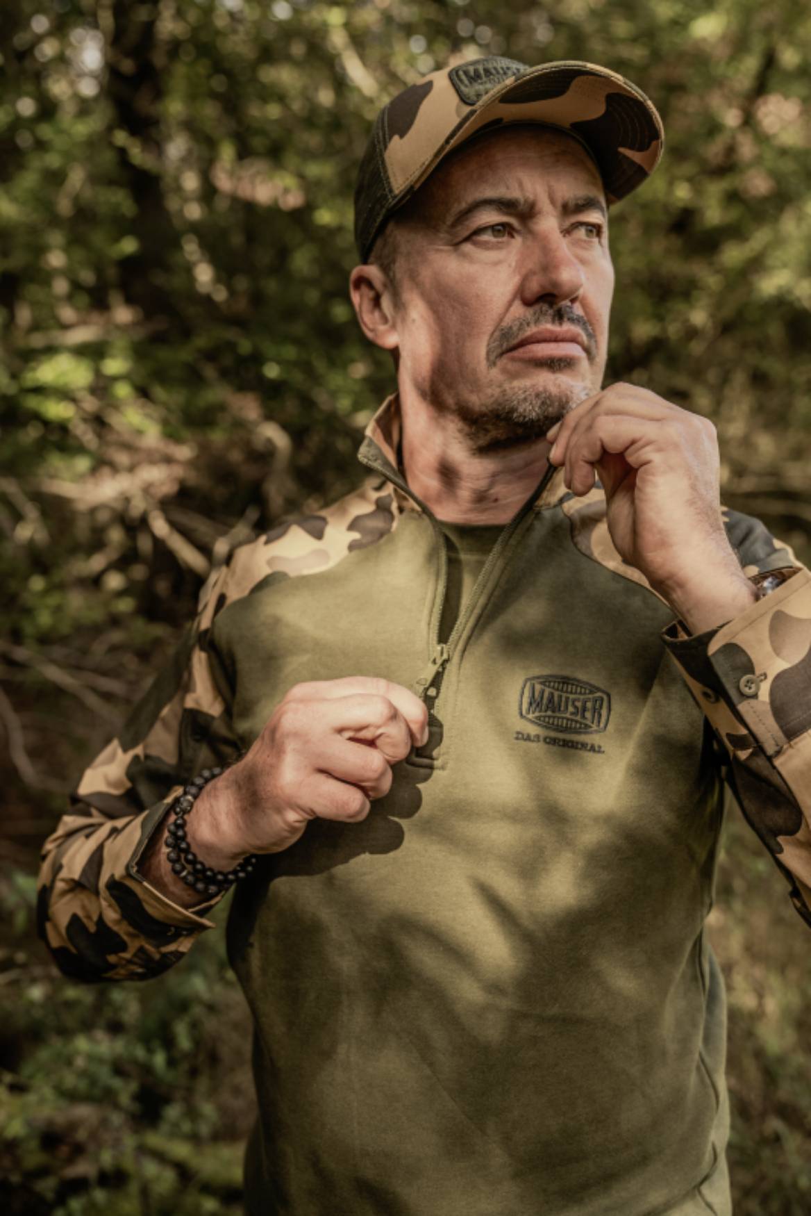 Mauser Range Sweater Pullover - Herre - Dull Olive/Mauser Camo