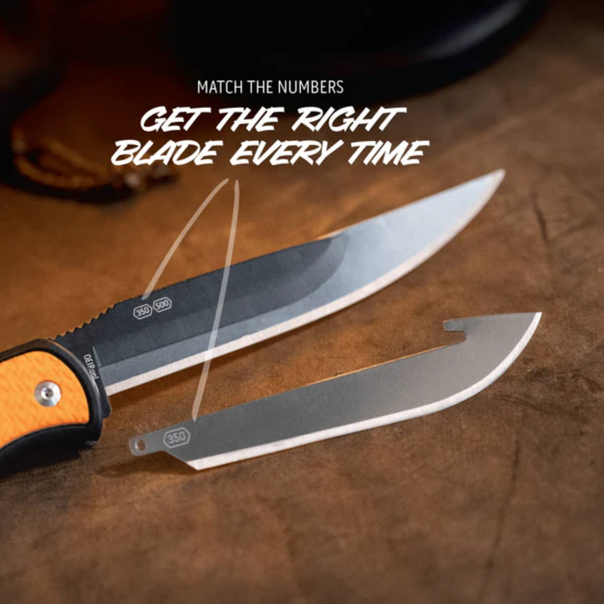 Outdoor Edge RazorBone 5" Foldekniv - Orange/Sort