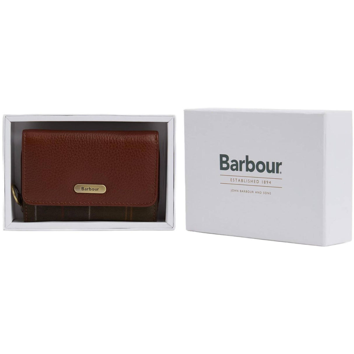 Barbour Rosa Læderpung - Dame - Brown/Classic Tartan