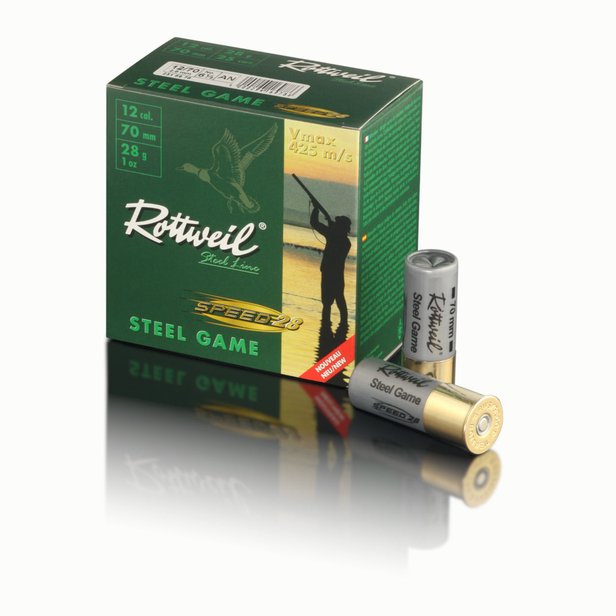 Rottweil Game Steel Bio Jagtpatron - Kal. 12/70