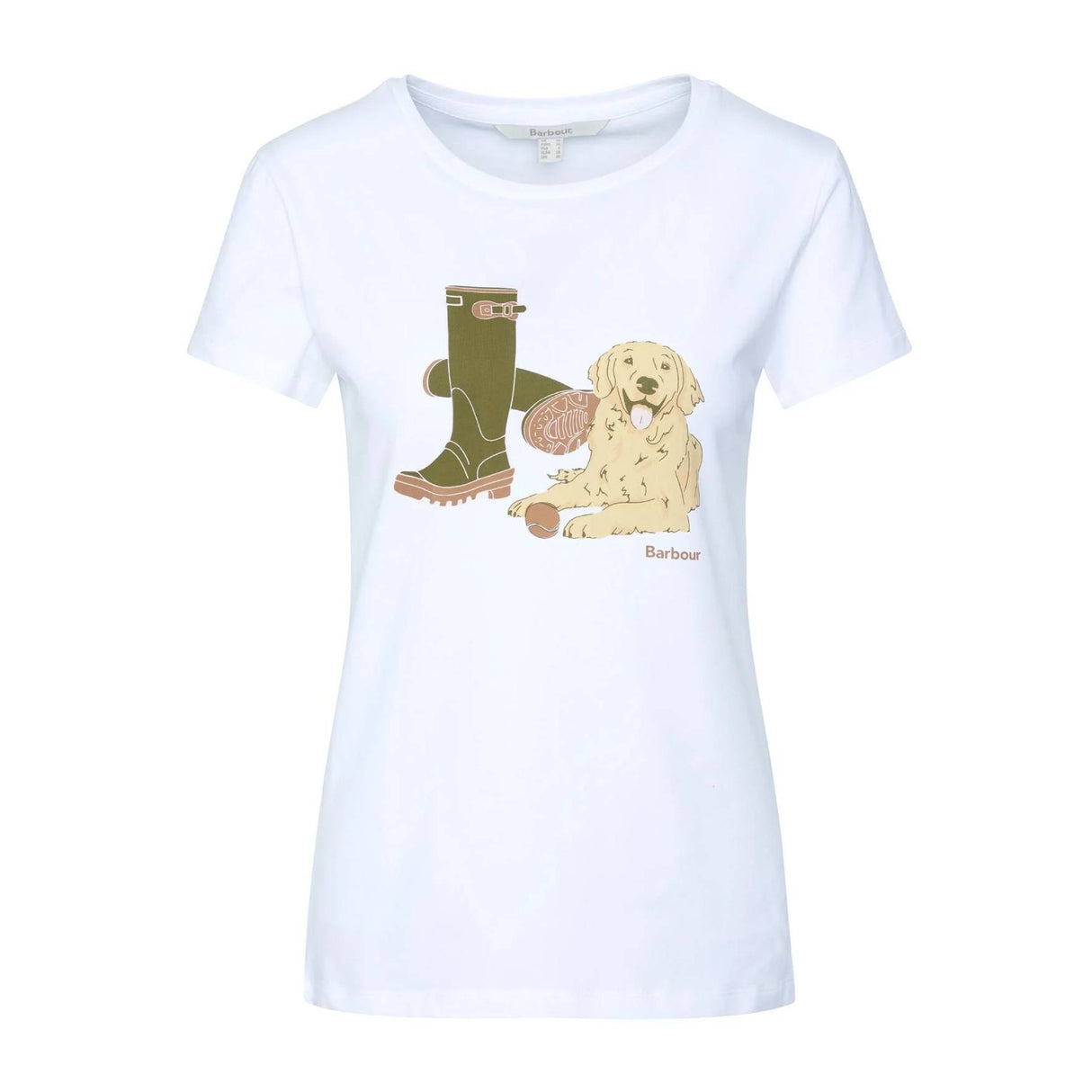 Barbour Rowen T-shirt - Dame  - Hvid