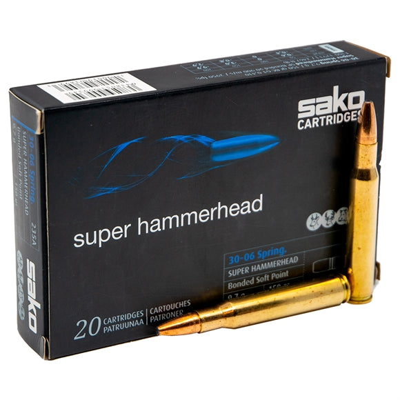 Sako Super Hammerhead Riffelpatroner - Kal. 30-06 Spring.