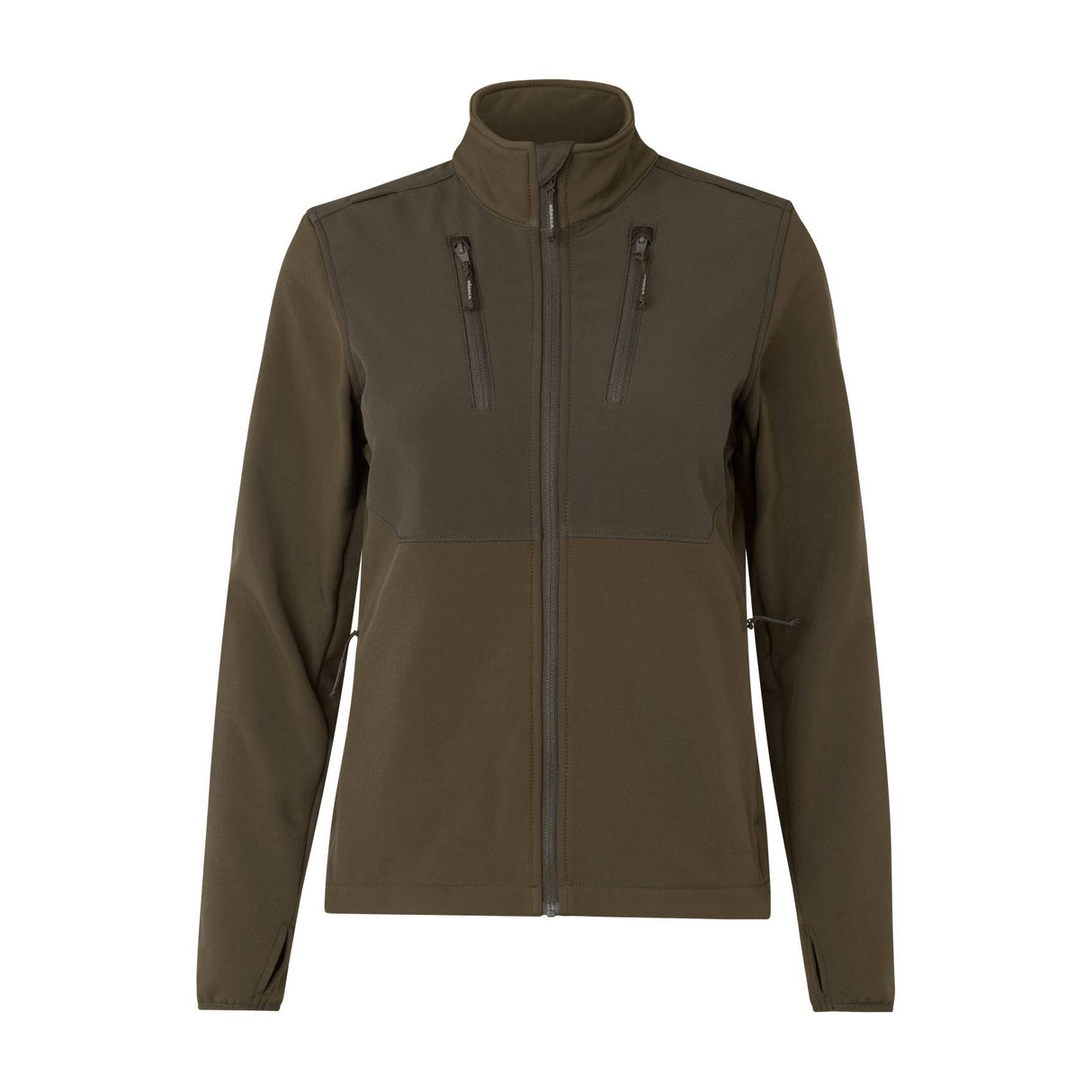 Härkila Scandinavian Soffshell Jakke Dame - Willow Green/Shadow Brown