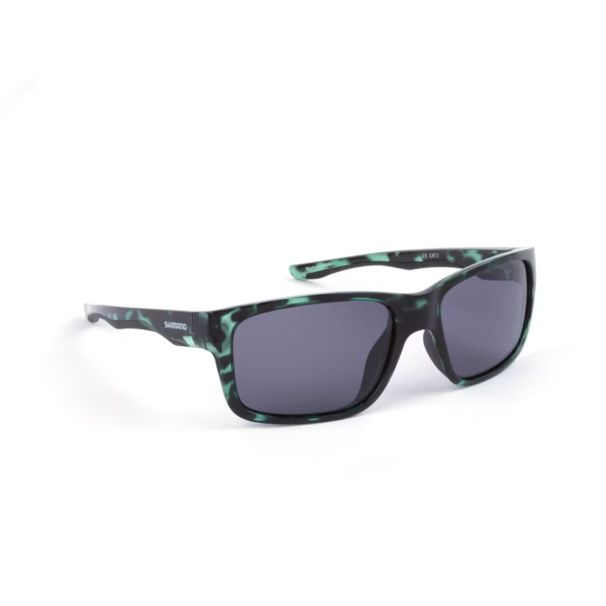 Shimano Aspire Solbrille - Green Tortoise/Dark Grey