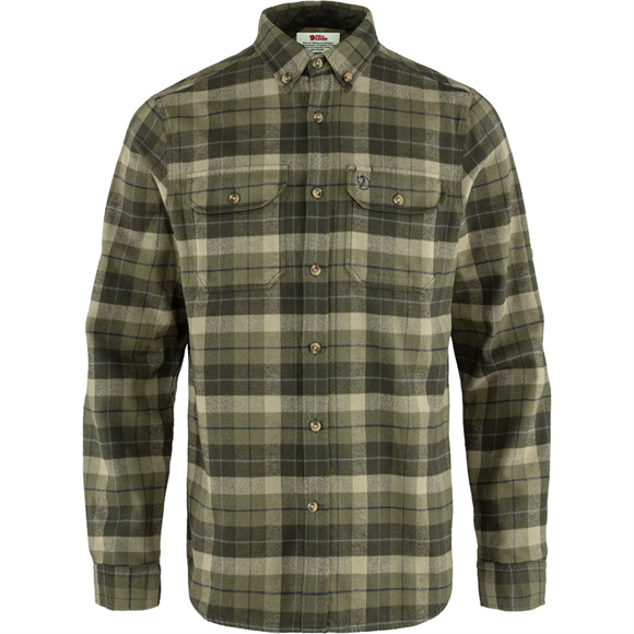 Fjällräven Singi Heavy Flannel Skjorte - Herre - Green-Deep Forest