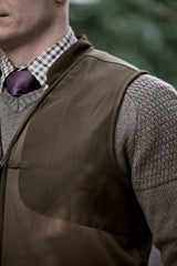 Härkila Skye Skydevest Waistcoat Herre - Willow Green/Shadow Brown