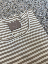 Kopenhaken Soft Stripe T-Shirt - Dame - Savannah Tan