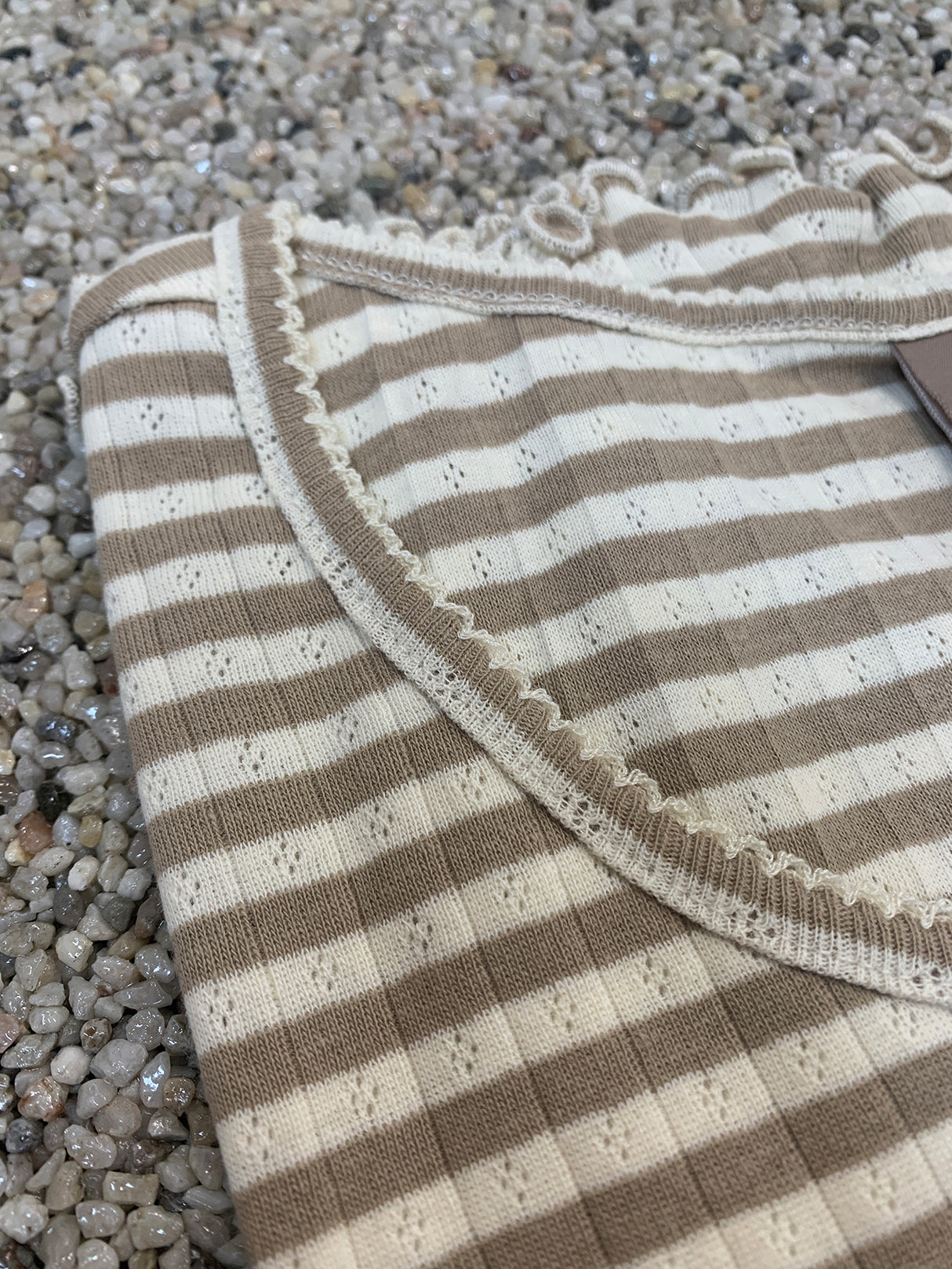 Kopenhaken Soft Stripe T-Shirt - Dame - Savannah Tan