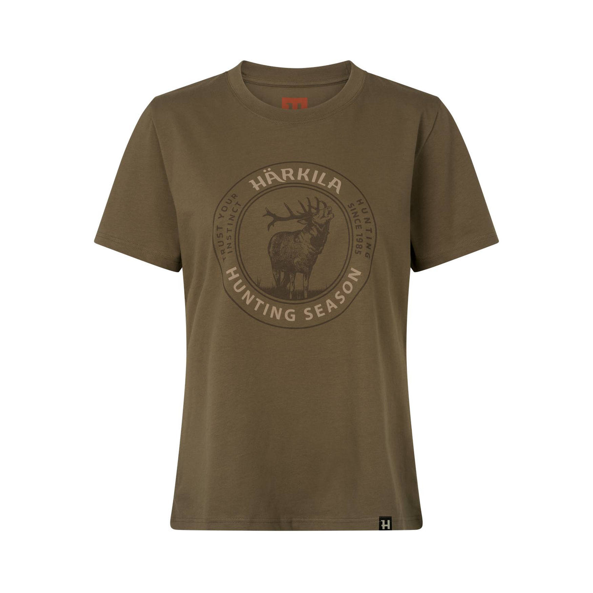 Härkila Stag Badge S/S T-Shirt - Dame - Beech