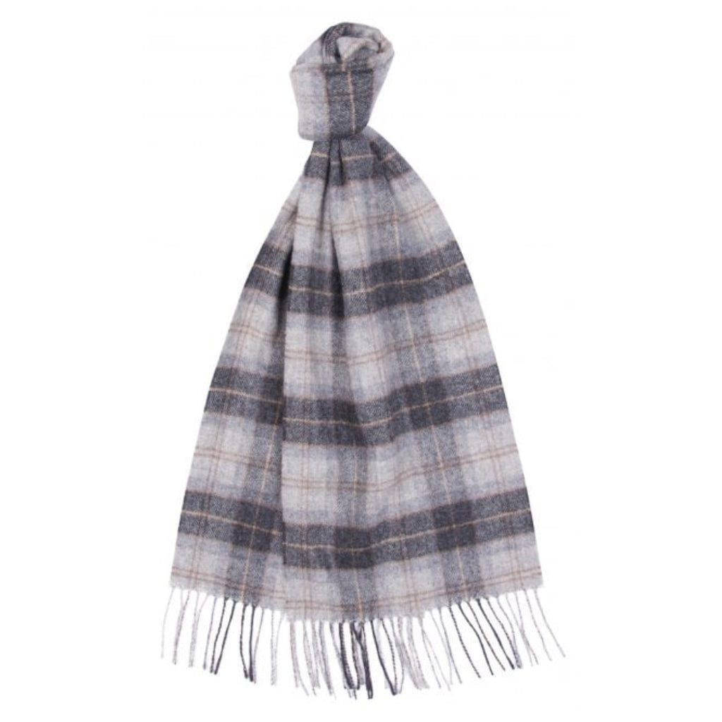 Barbour Tartan Lambswool Scarf - Unisex tørklæde - Greystone