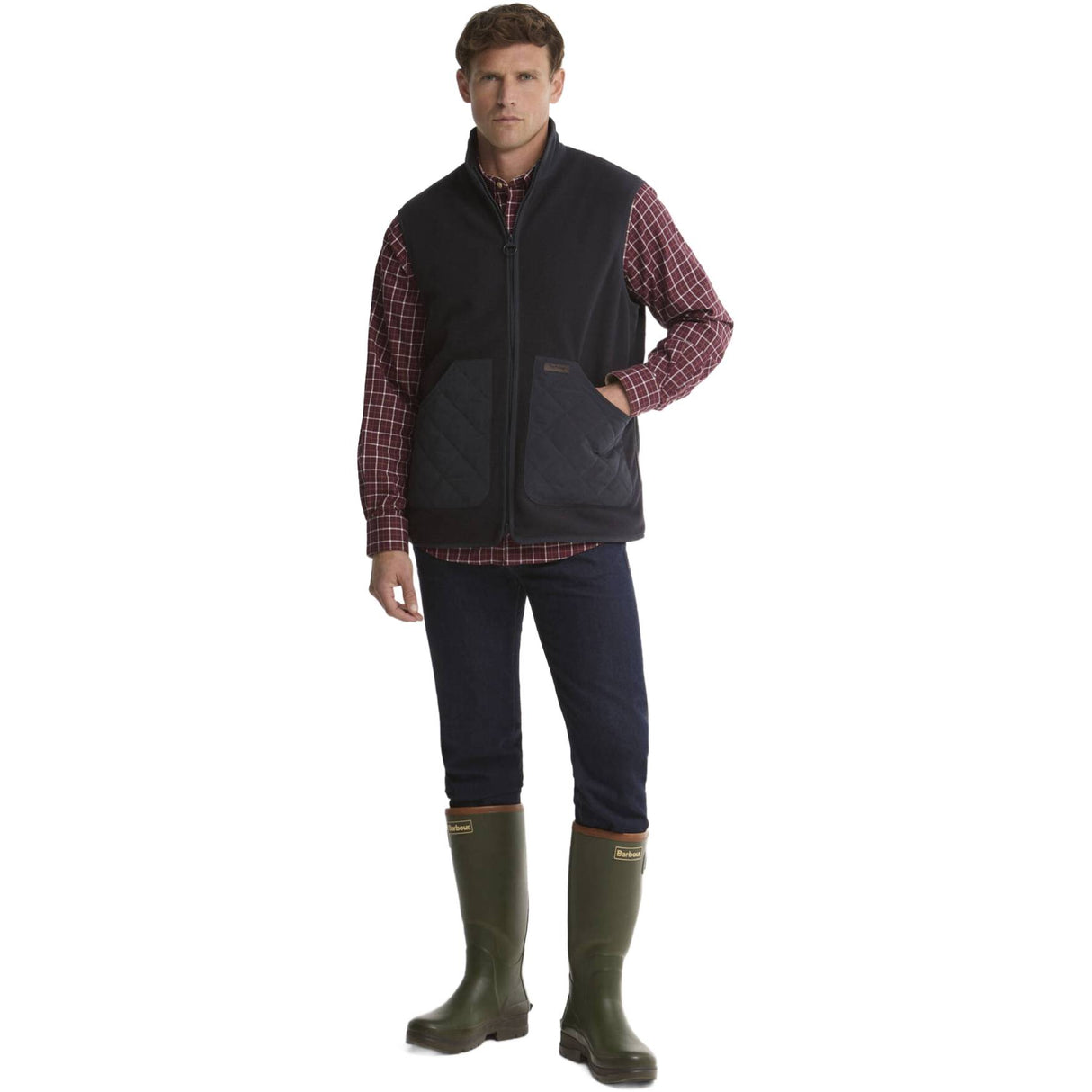 Barbour Tempest Tall Gummistøvle - Herre - Olive