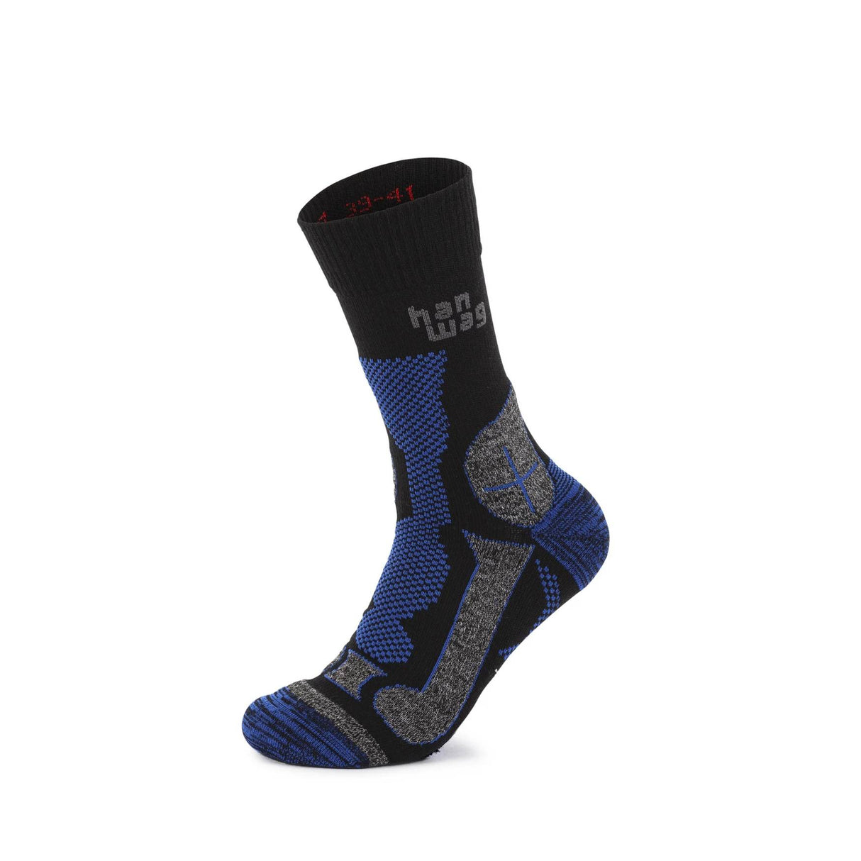 Hanwag Trek Merino Sok - Black/Royal Blue