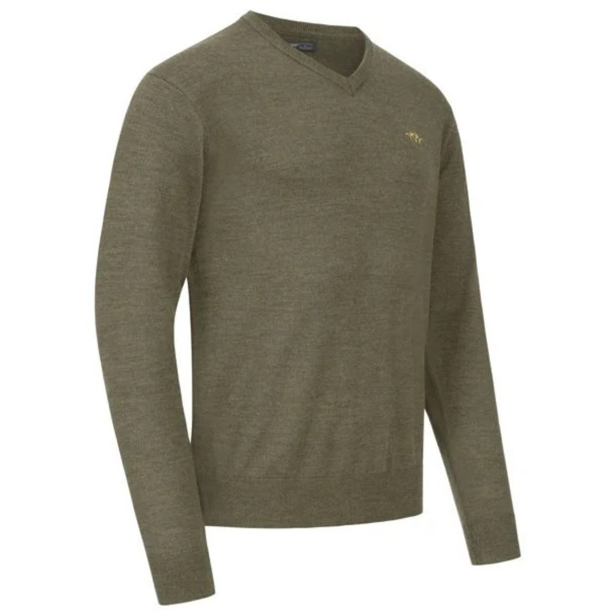 Blaser V-Neck Merino Sweater - Herre - Dark Olive