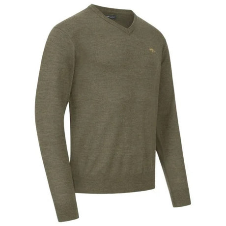 Blaser V-Neck Merino Sweater - Herre - Dark Olive