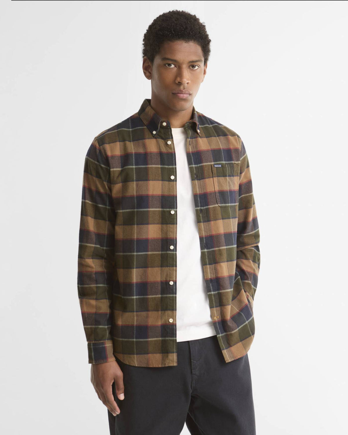 Barbour Valley Tailored Skjorte - Herre - Olive
