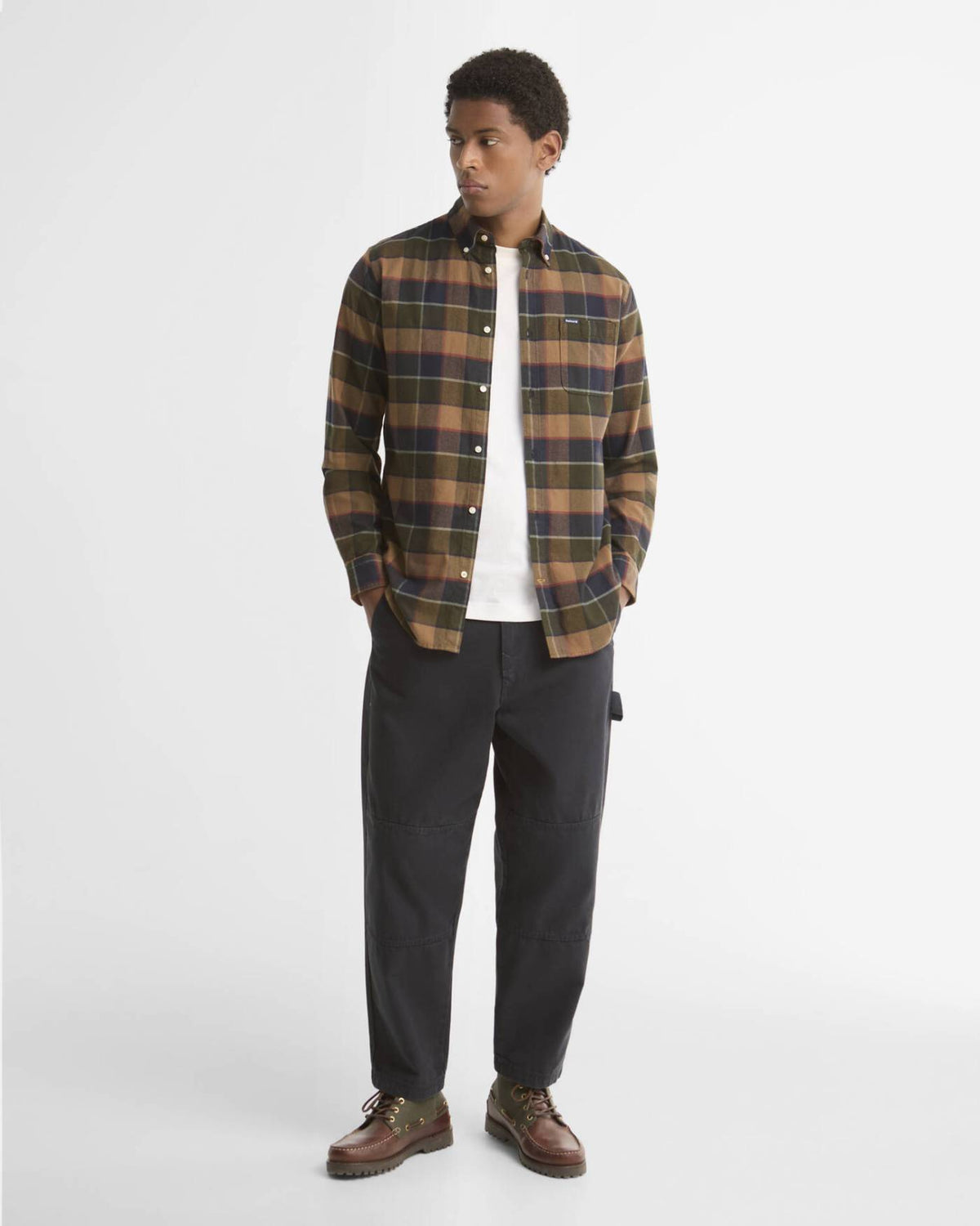 Barbour Valley Tailored Skjorte - Herre - Olive