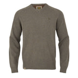Härkila Vincent Merino V-Neck Pullover Herre - Dark Sand