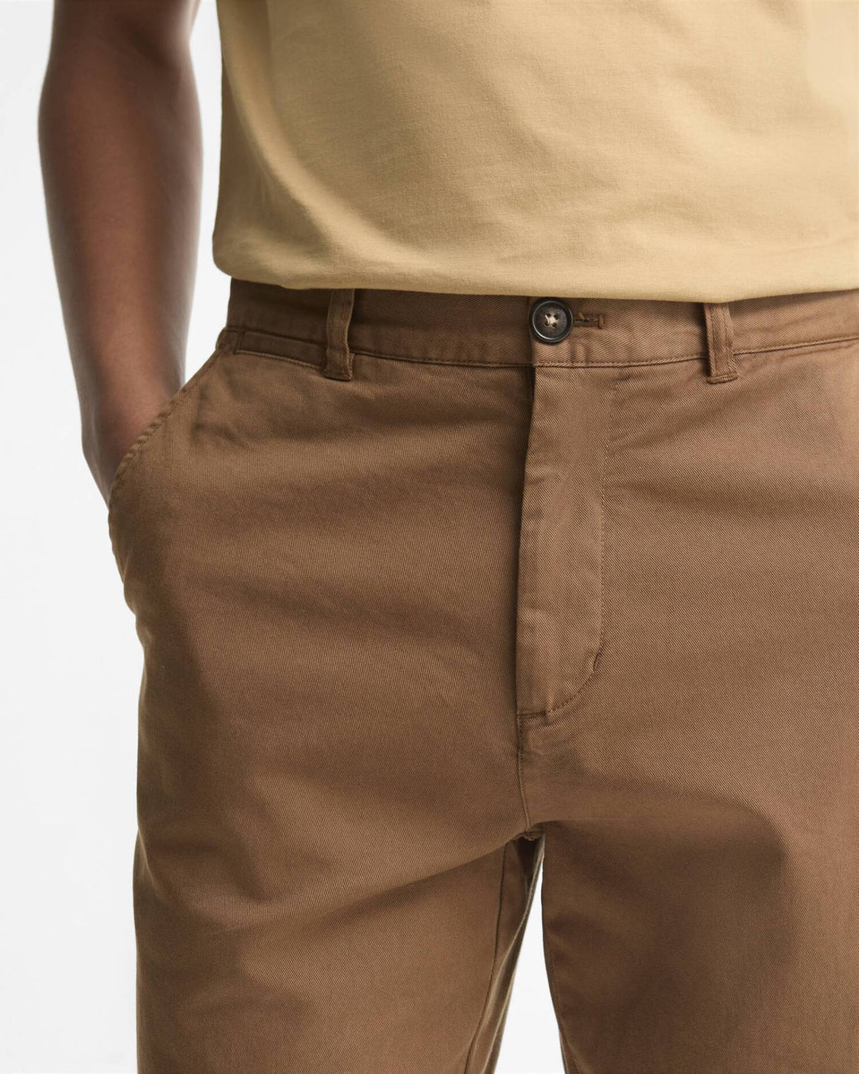 Barbour Washed Stretch Tailored Buks - Herre - Dark Sand