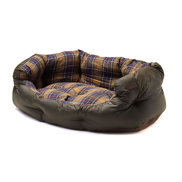 Barbour Wax/Cotton Dog Bed - Hundeseng - Classic/Olive