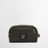 Barbour Waxed Washbag Toilettaske - Olive/Beacon