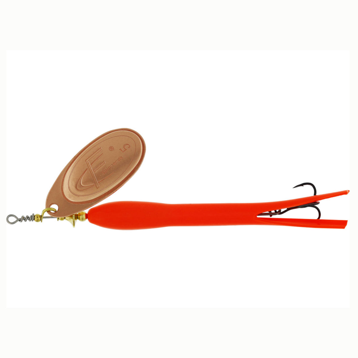 Westin FC-Spinner UpStream Flou. Orange Copper Blade