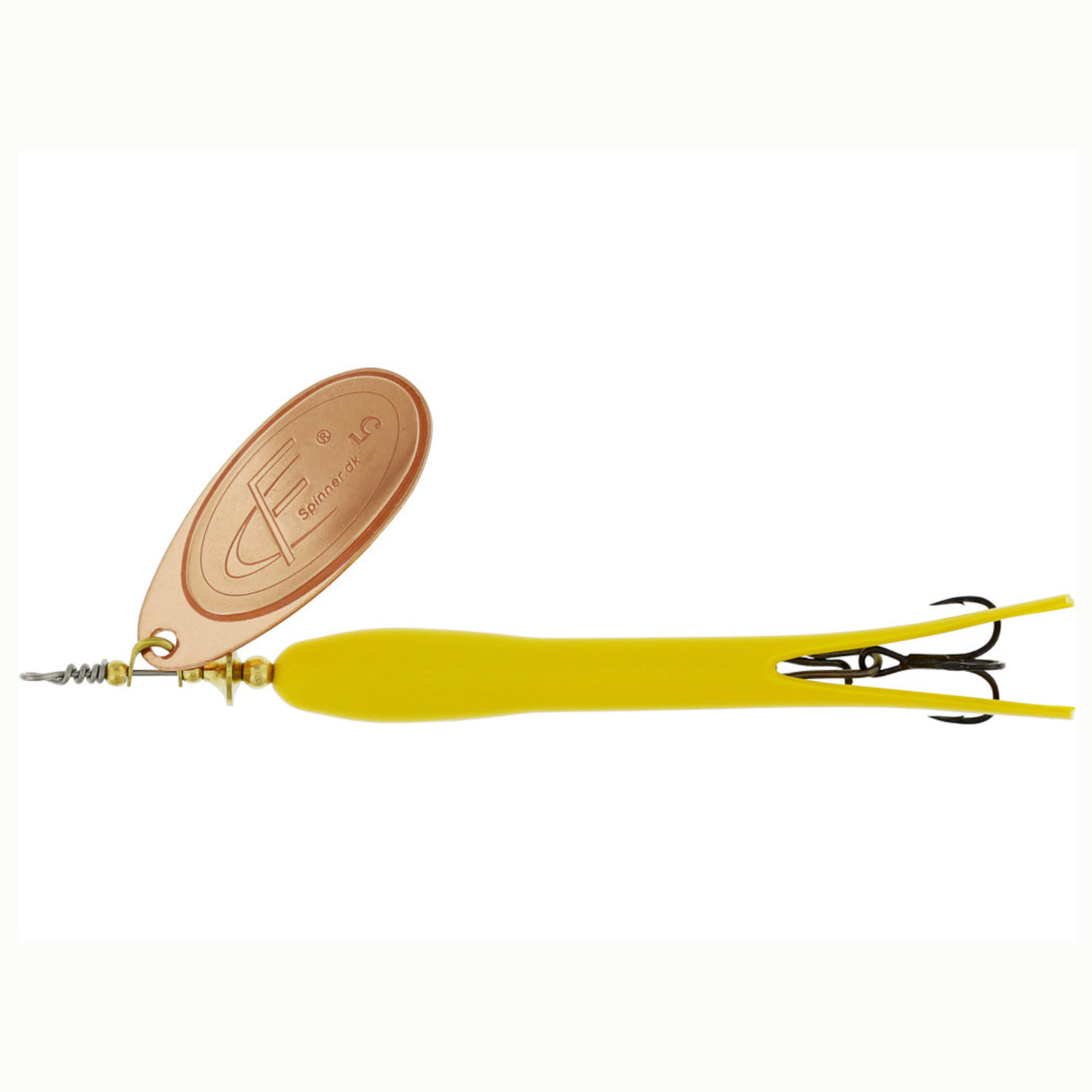 Westin FC-Spinner UpStream Flou. Yellow Copper Blade