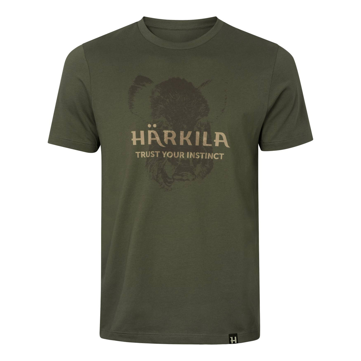 Härkila Wildboar Logo S/S T-Shirt Herre - Forest Night