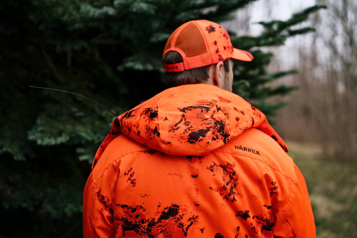 Härkila Wildboar Pro Blaze camo HWS Isoleret Jakke - Herre - AXIS MSP®CE Orange