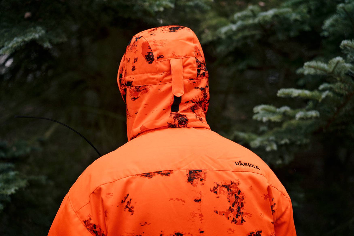 Härkila Wildboar Pro Blaze camo HWS Isoleret Jakke - Herre - AXIS MSP®CE Orange