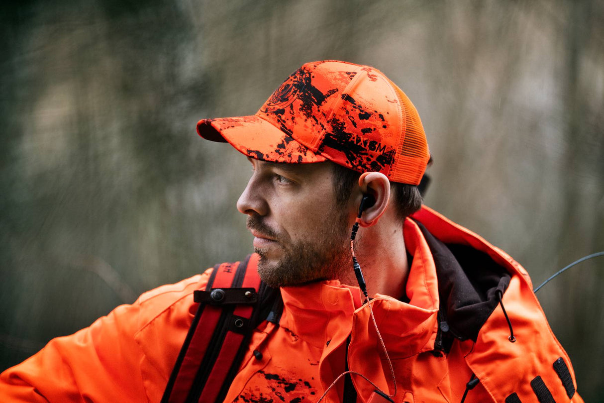 Härkila Wildboar Pro Blaze Camo Light Cap One Size - Axis Msp®ce - Orange/Shadow Brown