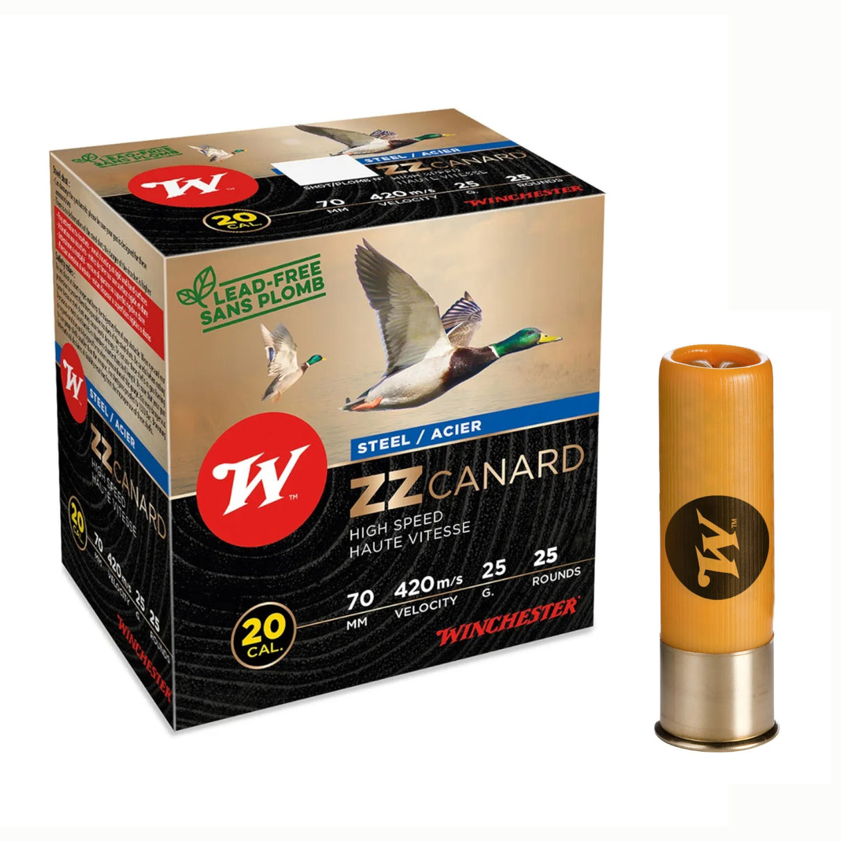 Winchester ZZ Canard Jagtpatron - Kal. 20/70