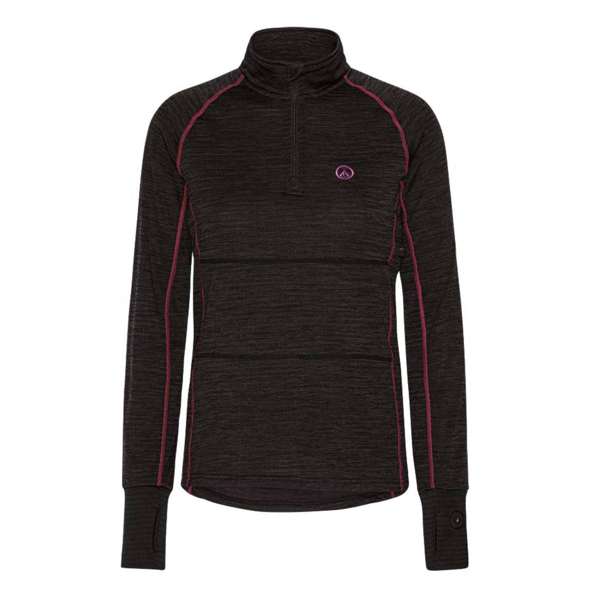 HappyHot Yukon ½-zip Varmeundertrøje - Dame - Sort
