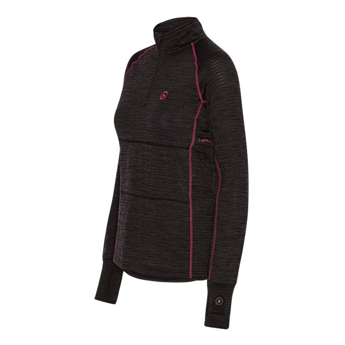 HappyHot Yukon ½-zip Varmeundertrøje - Dame - Sort