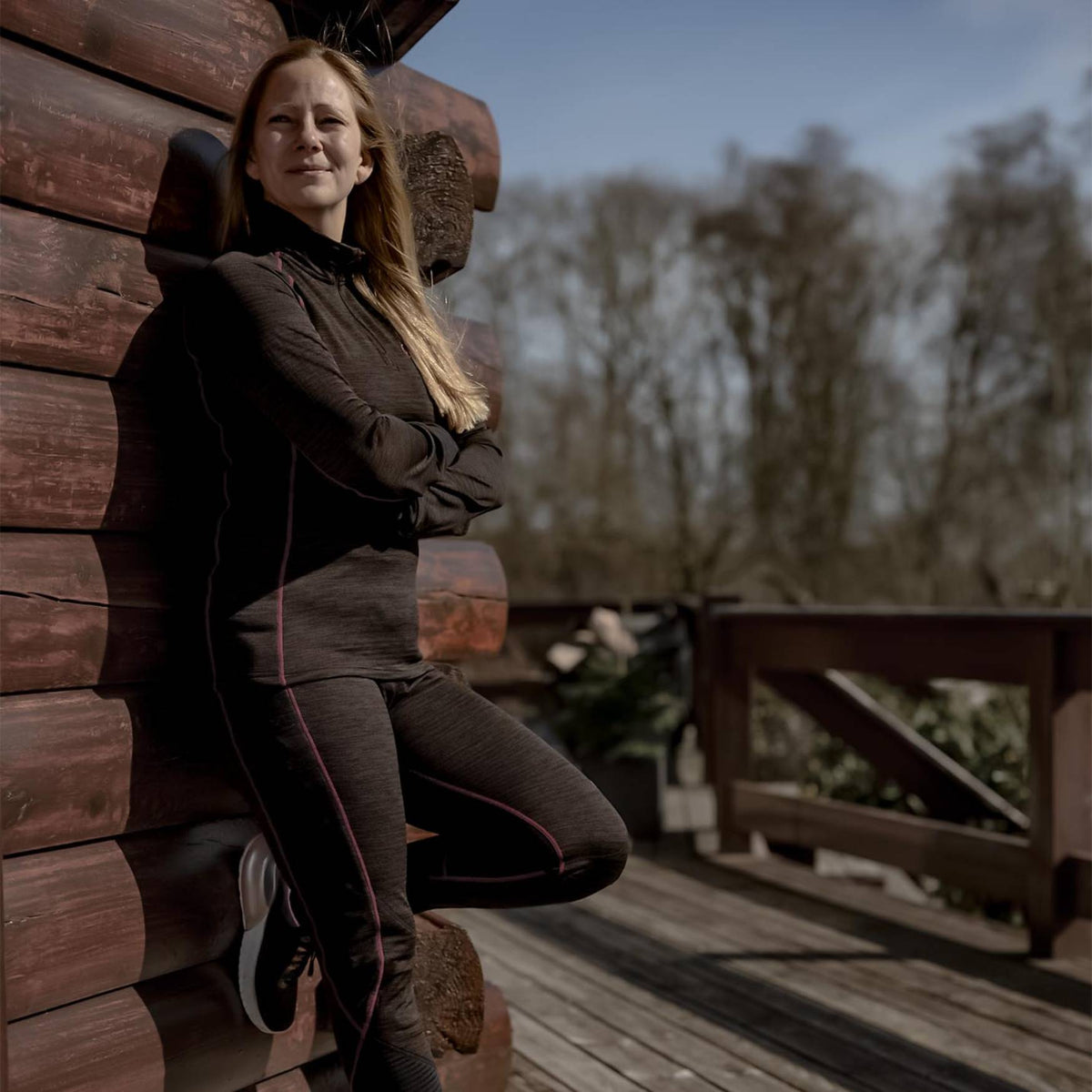 HappyHot Yukon ½-zip Varmeundertrøje - Dame - Sort