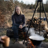 HappyHot Yukon ½-zip Varmeundertrøje - Dame - Sort