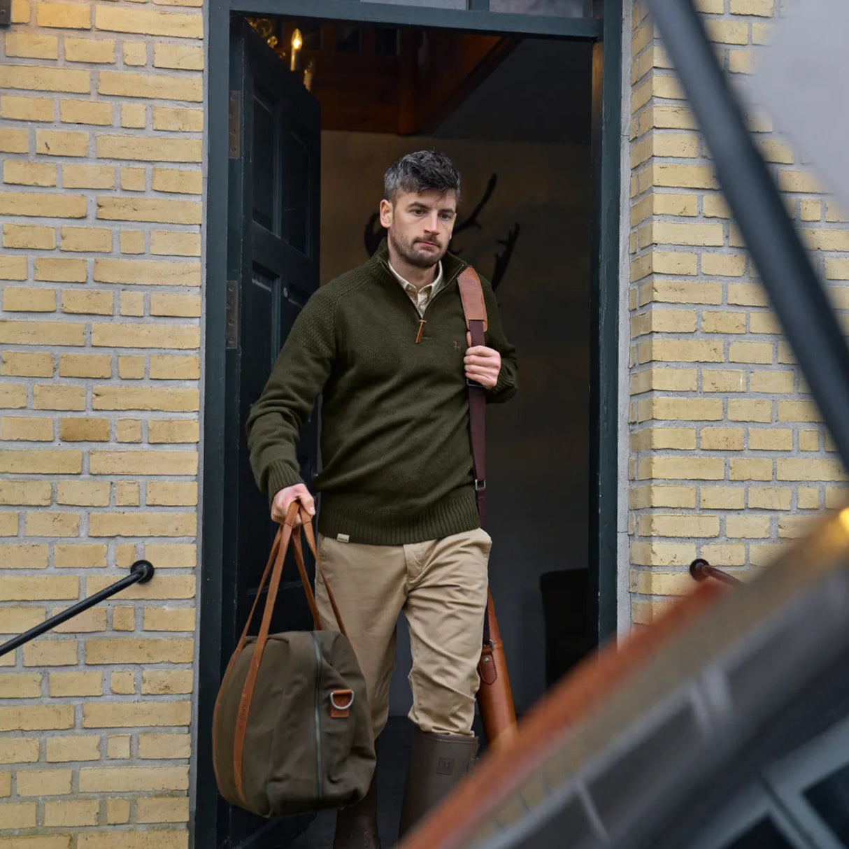Härkila Vincent Merino Half Zip Pullover - Herre - Rosin